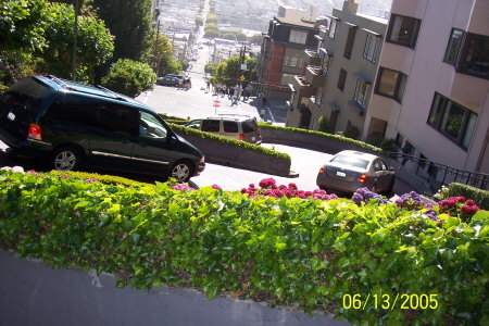 Going Down Lombard Street..... San Francisco's Crookedest Street