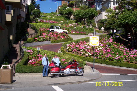 Looking Up Lombard Street..... San Francisco's Crookedest Street